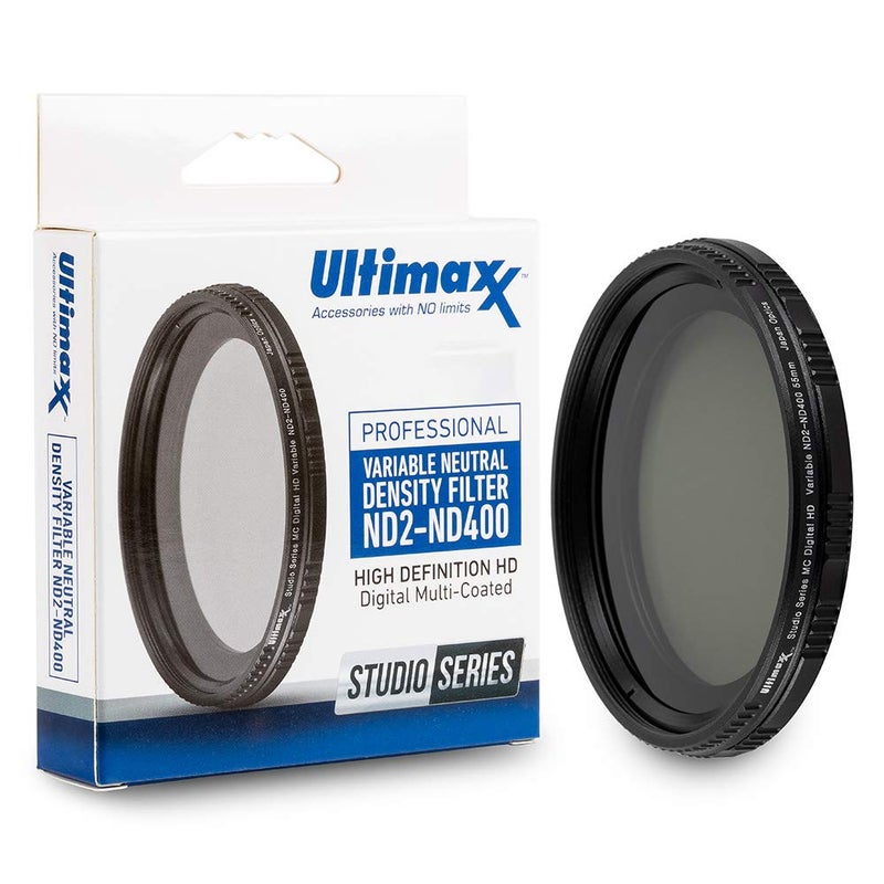 Ultimaxx 67mm ND Filter Ultimaxx 67mm ND2-ND400 Fader Variable Neutral Density Adjustable Lens Filter Dynamic ND Filter Optical Glass - Image 1